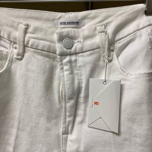 Good American ‘Good Curve’ White Wide leg pants